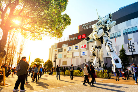 Gundam Base Tokyo in front of Diver City, Unicorn Gundam