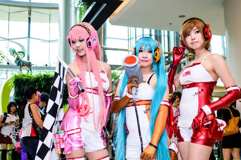 Japanese anime cosplay girls