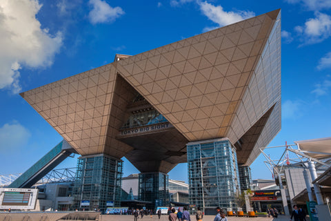 Tokyo Big Sight officially known as Tokyo International Exhibition Center in Odaiba is the largest covention center in Japan