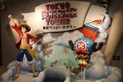 The One Piece Characters in Tokyo Tower, Japan