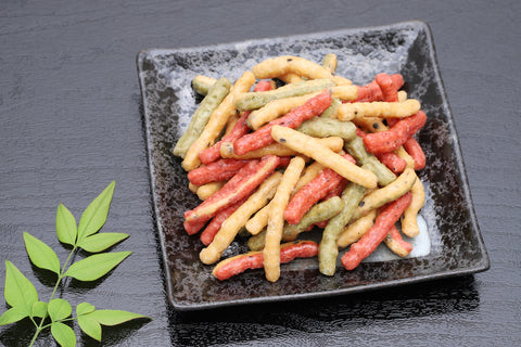 Yasai, aka vegetable karinto, are another option for those who prefer savory to sweet. It's made with a mixture of dried veggies added into the dough before it is deep-fried.