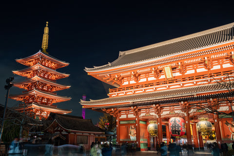 Sensō-ji temple - The Hazomon and the five stories pagoda