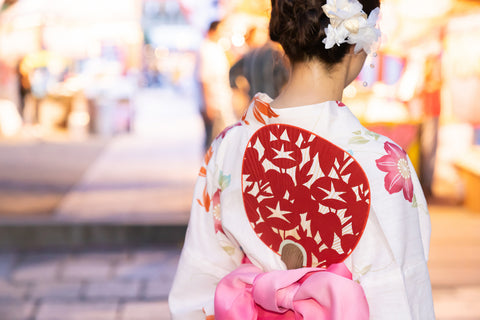 women wearing a yukata