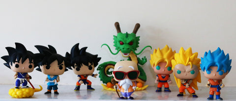 Dragonball Z Funko Figures With Major Of Goku Transformations