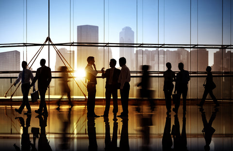 Group of Business People in Office Building