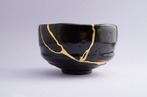 Authentic Kintsugi Pottery Fruit bowl