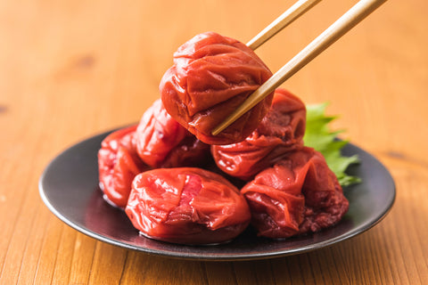 Umeboshi are pickled plums