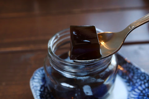 Japanese coffee jelly cubes