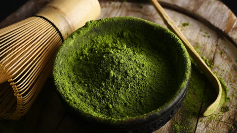 Green Tea Matcha powder and Chasen