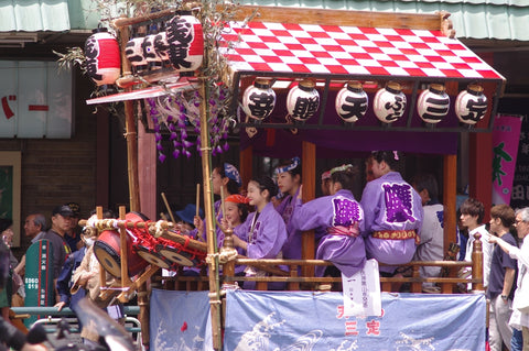 Sanja Festival Participants in Asakusa neighborhood, Tokyo