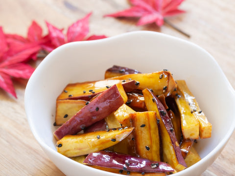 Japanese candied sweet potatoes