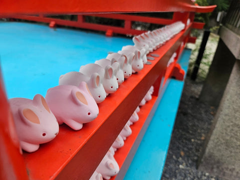 Bunny shrine in Kyoto Japan