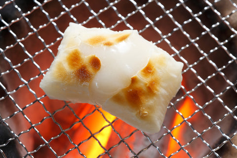 Grilled Mochi, recommended for savory dishes