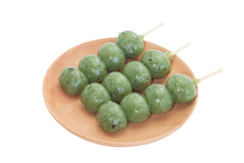 Kusa dango, mugwort-flavored rice dumpling