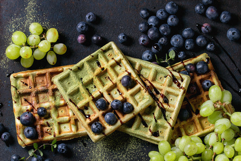 Matcha, Blueberry and Chocolate Wafers