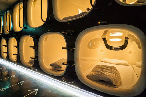 Japanese Capsule Hotels