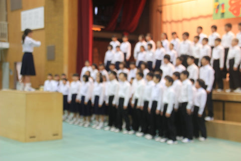Japanese middle school graduation ceremony