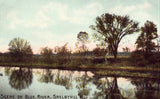 Scene on Blue River - Shelbyville,Indiana Vintage Postcard Front