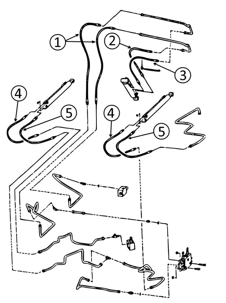 Bobcat 653 Skid Steer Hydraulic Hose Diagram