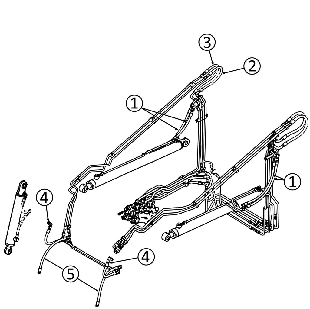 Case 430 Skid Steer Hydraulic Hose Diagram