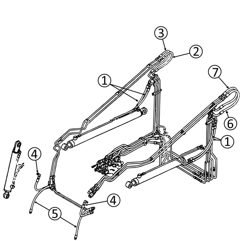 Case 440 Skid Steer Hydraulic Hose Diagram