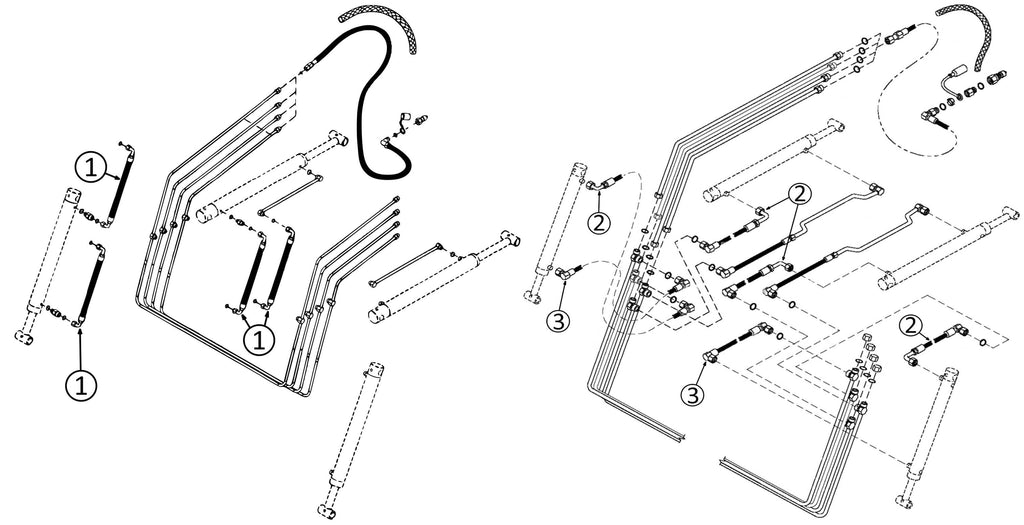 John Deere 420 Loader Hydraulic Hose Diagram