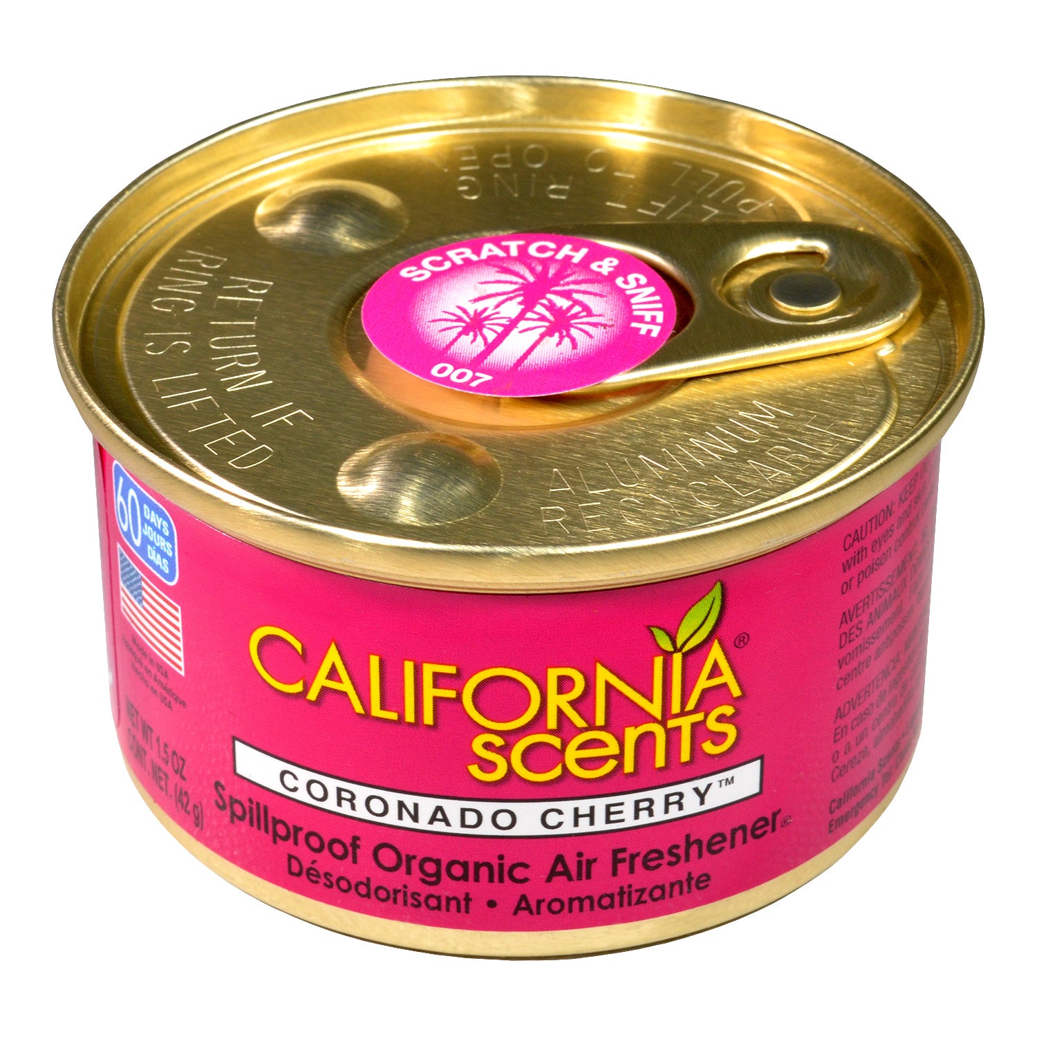 California Scents Cool Gel Coronado Cherry Scent Air Freshener Can 4.5oz