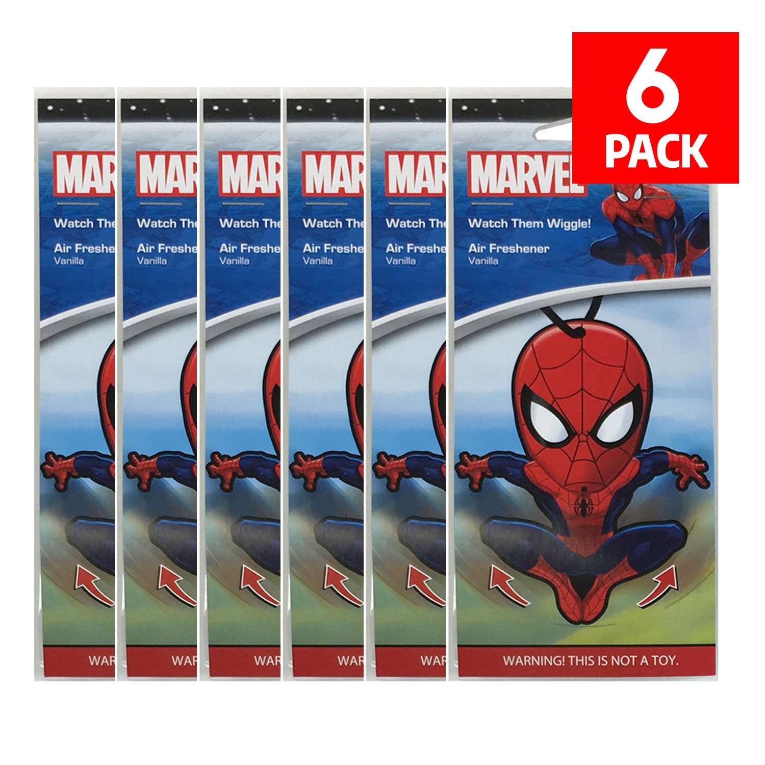 Broers en zussen Uitstekend Moedig Marvel Spiderman Car Accessories - Spiderman Air Freshener Wiggler (6-Pack)  by GOSO Direct
