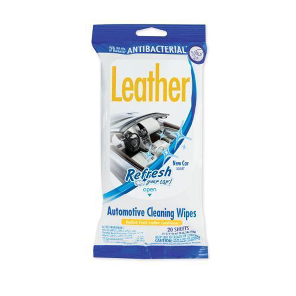 Refresh Car Leather Cleaning Wipes, Antibacterial Leather Wipe ...