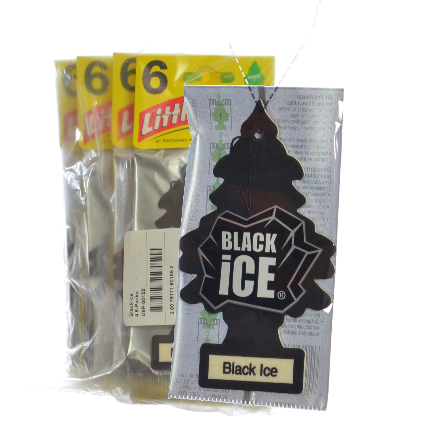 Little Trees Cardboard Hanging Car Home Office Air Freshener Black Ice Pack Of 24 By Goso Direct