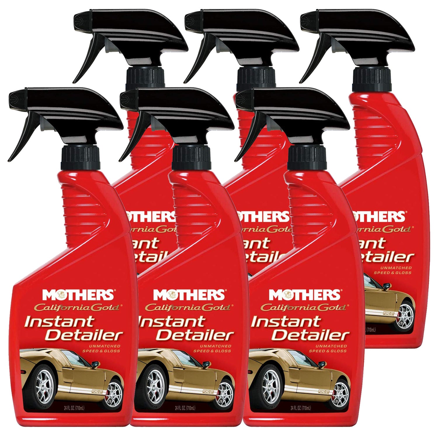 Mothers Instant Detailer Spray Exterior Car Detailer, 24 oz. (6Pack