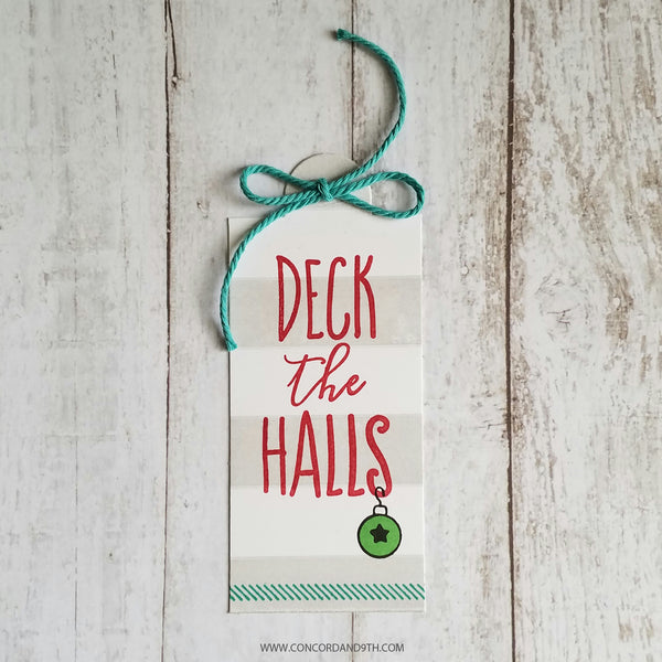 Concord & 9th Deck the Halls tag