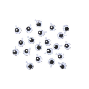 7mm Craft Eyes Small Wiggle Eyes 7mm Paste-on 20 Pieces/pkg