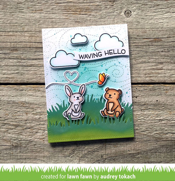 Lawn Fawn wavy sayings  ̹ ˻