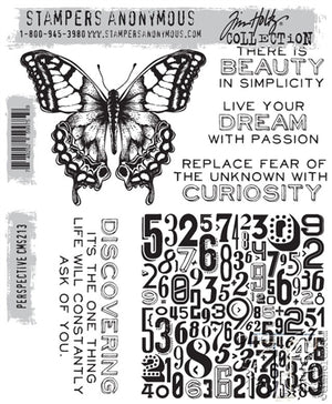 Flutter by Tim Holtz - Cling Mount Stamps - Stampers Anonymous