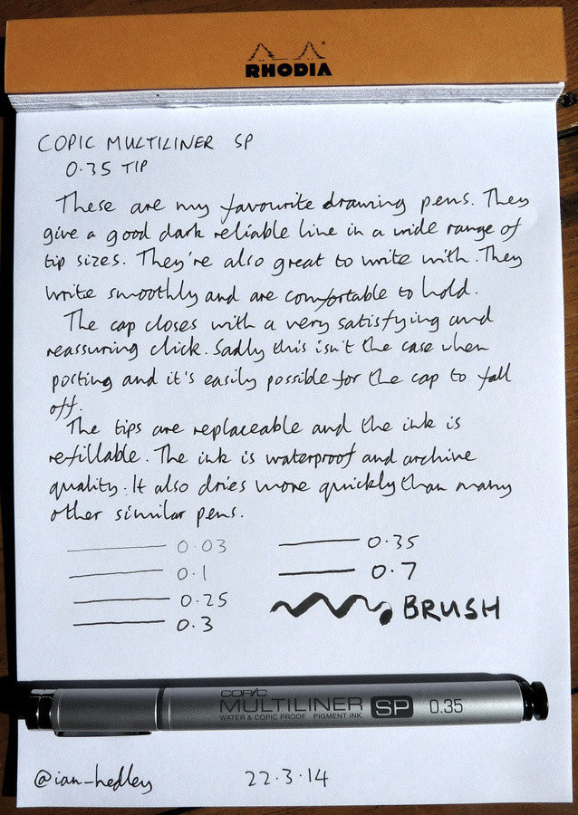 Featured image of post Copic Inking Pens Copic multiliner sp pens are designed for a lifetime of use