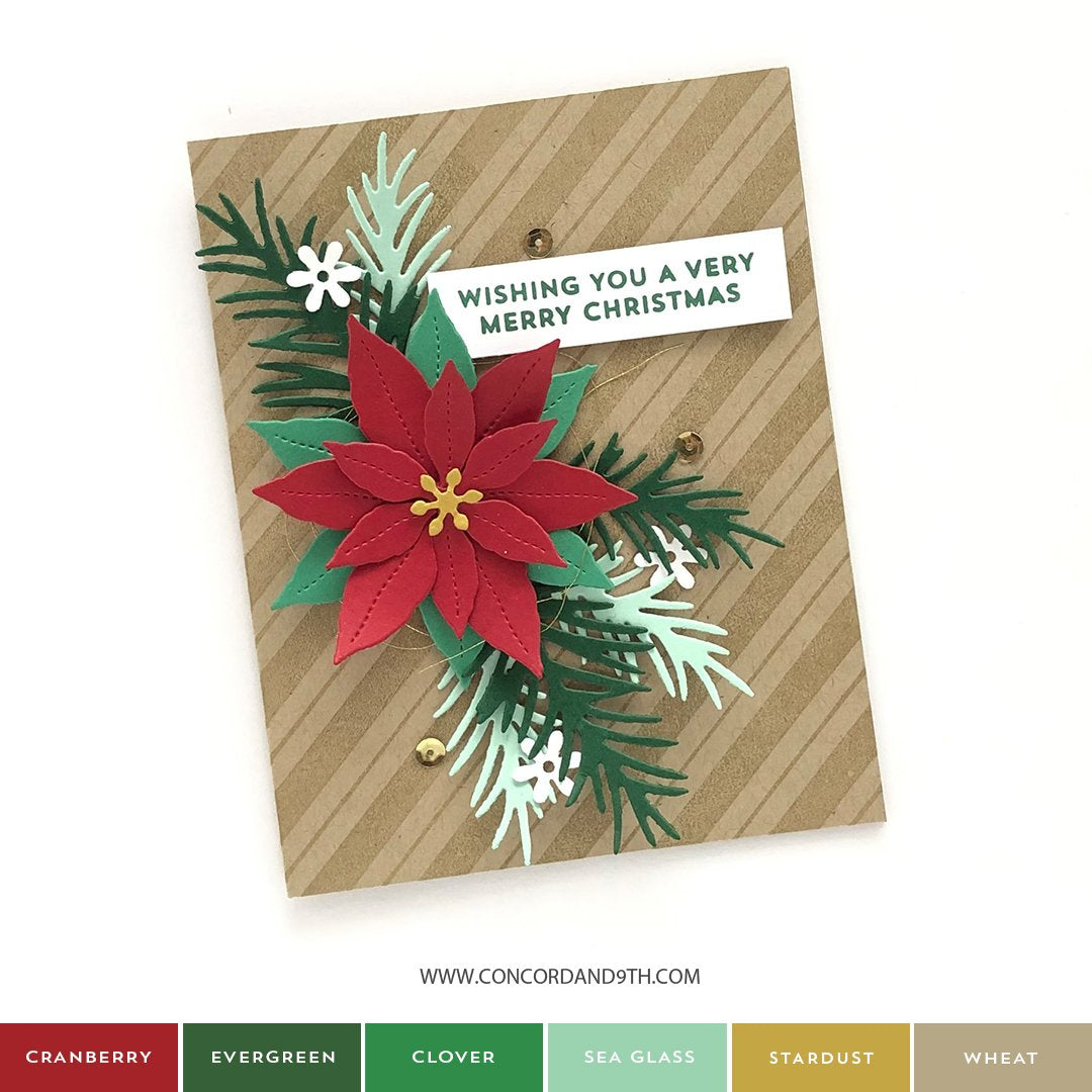 Concord & 9th - FRESH CUT FLORALS Edition 4 - Poinsettia etc - Dies Se –  Hallmark Scrapbook