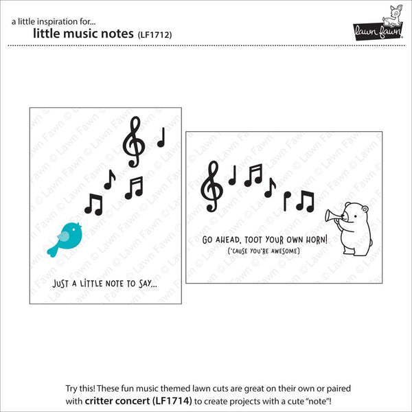 Lawn Fawn Little Music Notes  ̹ ˻