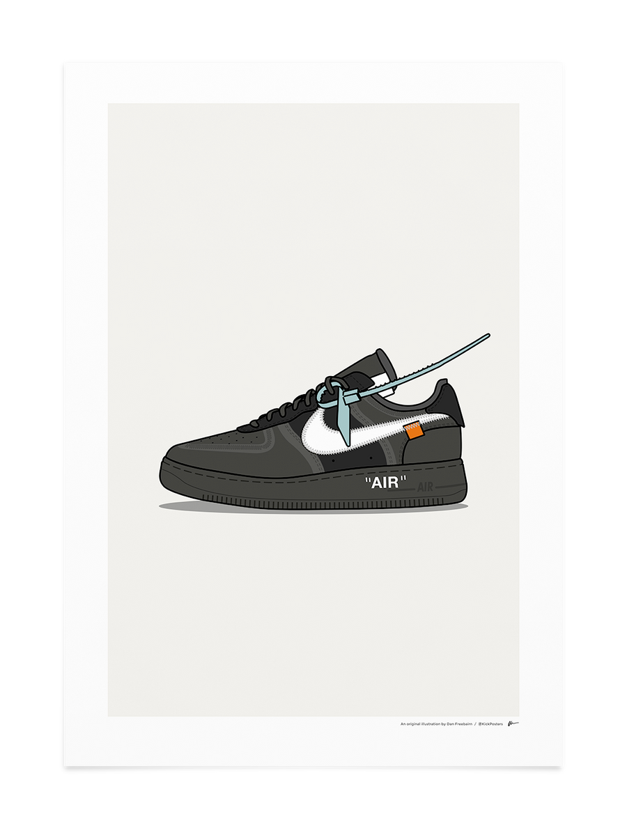 off white air force 1 drawing