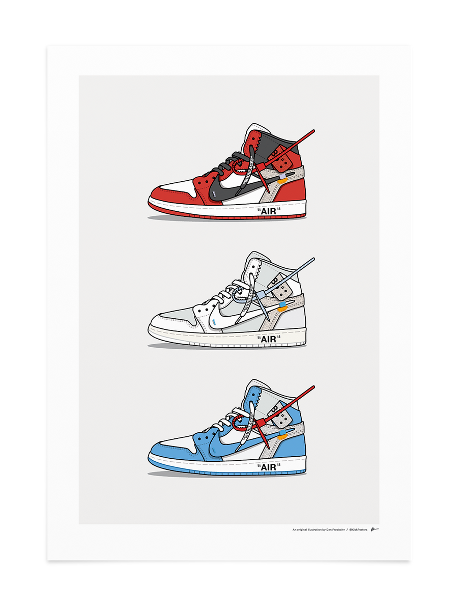 Triple Off-White Jordan 1 – KickPosters