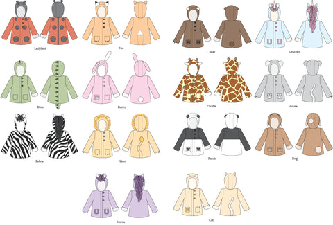 Animal Coat Sewing Pattern by Twig + Tale