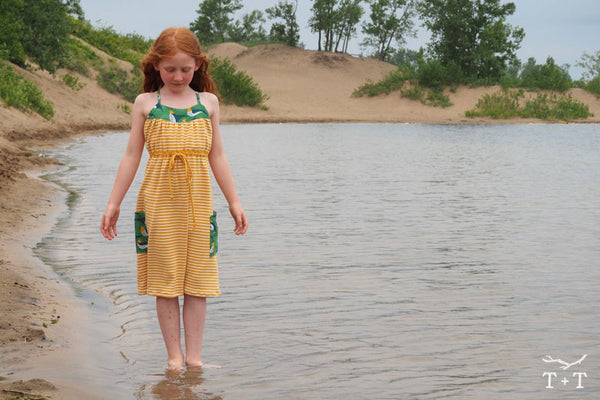 Toadstool Dungaree Dress – Little Wings Factory