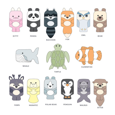 Marine Animal Hot Water Bottle Cover Sewing Pattern by Twig + Tale