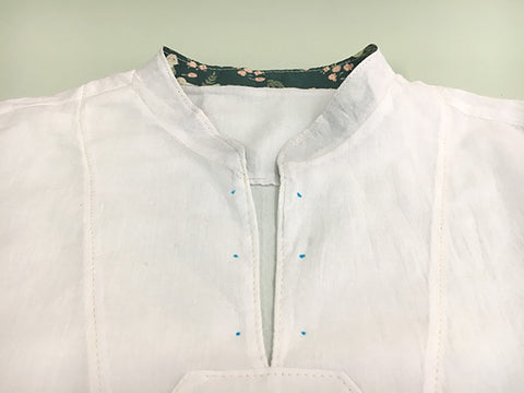 Breeze Shirt Sewing Pattern by Twig + Tale - How to add eyelets