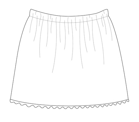 T+T Digital Sewing Pattern - Simple Skirt for Dolls