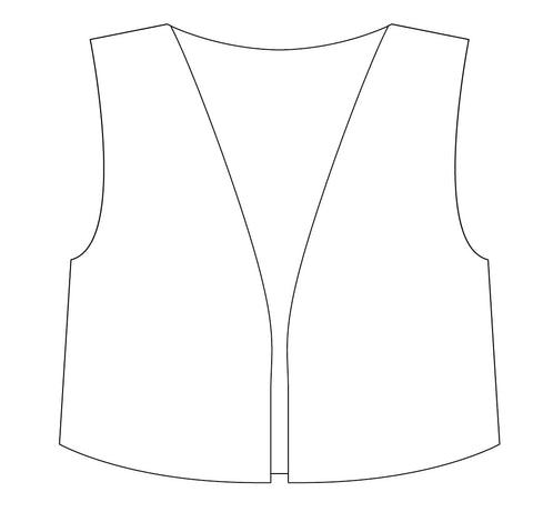 T+T Digital Sewing Pattern - Reversible Vest Top for Dolls