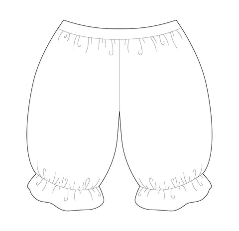 T+T Digital Sewing Pattern - Pantaloons for Dolls