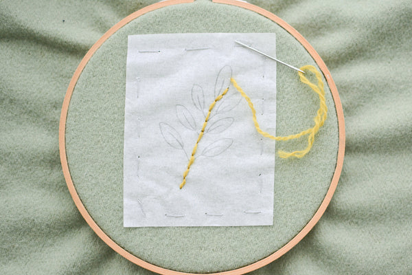 How to do an embroidery pattern transfer on fabric