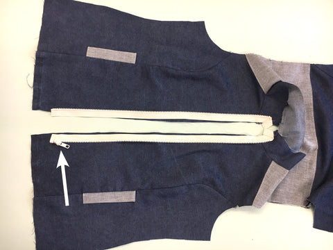 How to Add a Visible Zipper to Outerwear by Twig + Tale