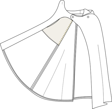 Pointers for Sewing an Unlined Overland Cloak by Twig + Tale